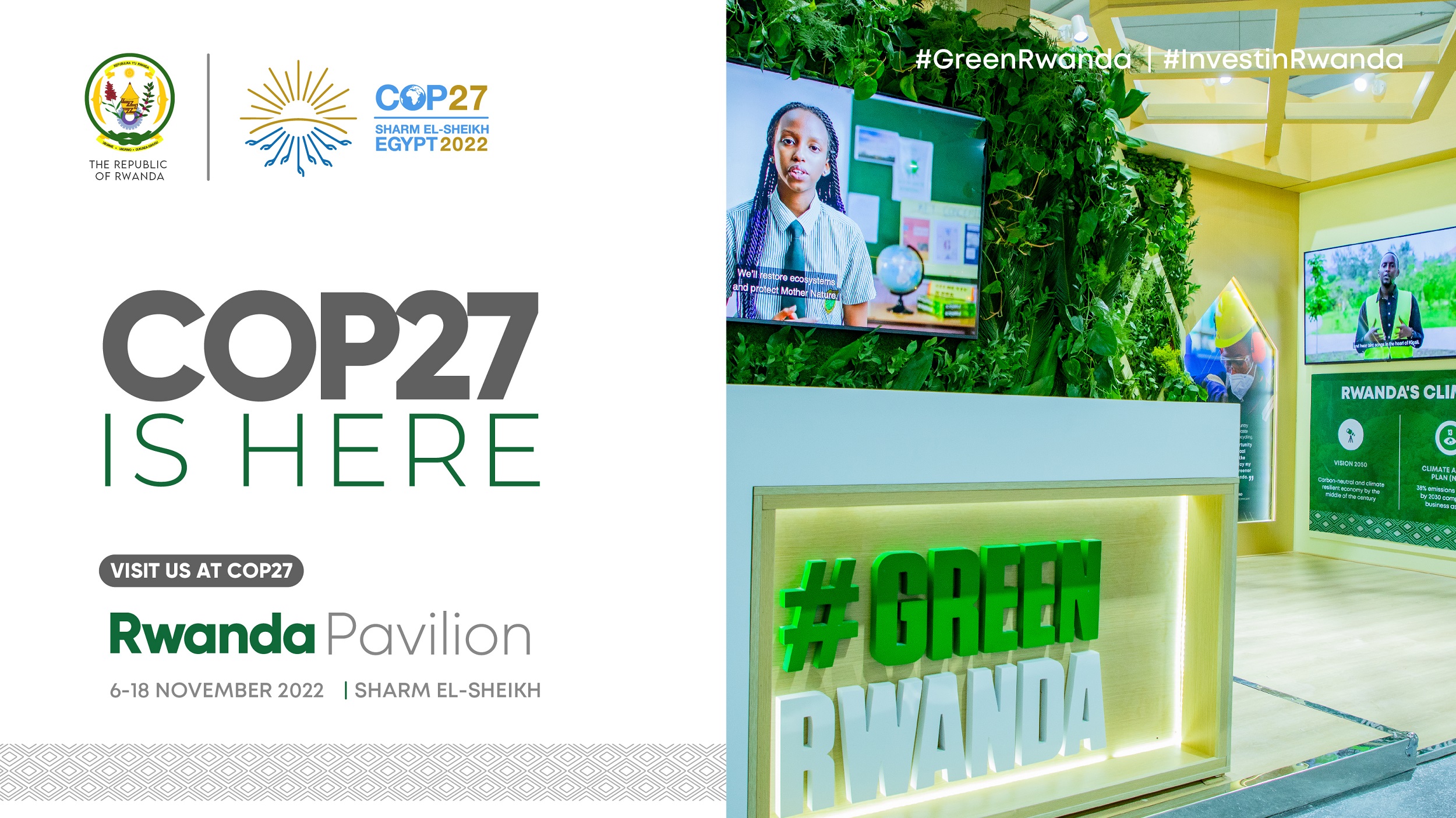 Rwanda calls for greater climate action and shares green investment opportunities at COP27