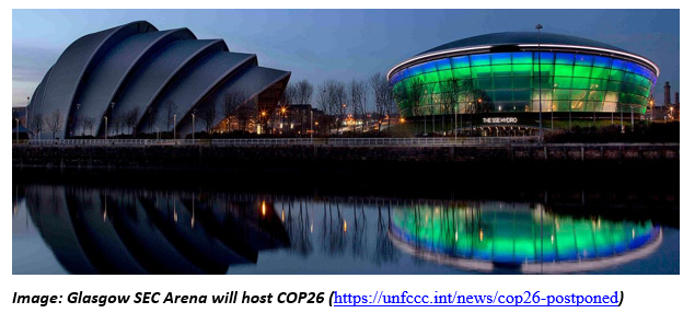 COP 26 postponed due to the disruption caused by COVID-19